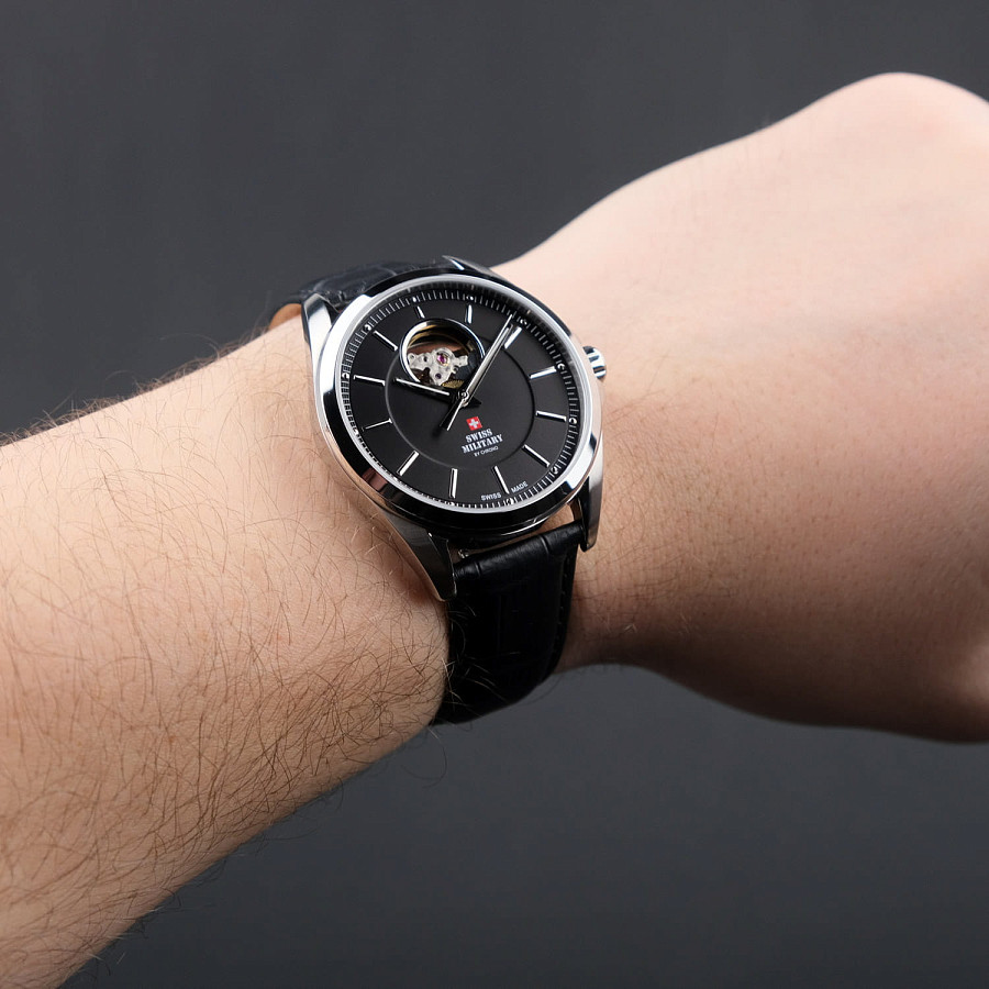 Часы Swiss Military by Chrono SMA34085.33 — механические, металл сталь