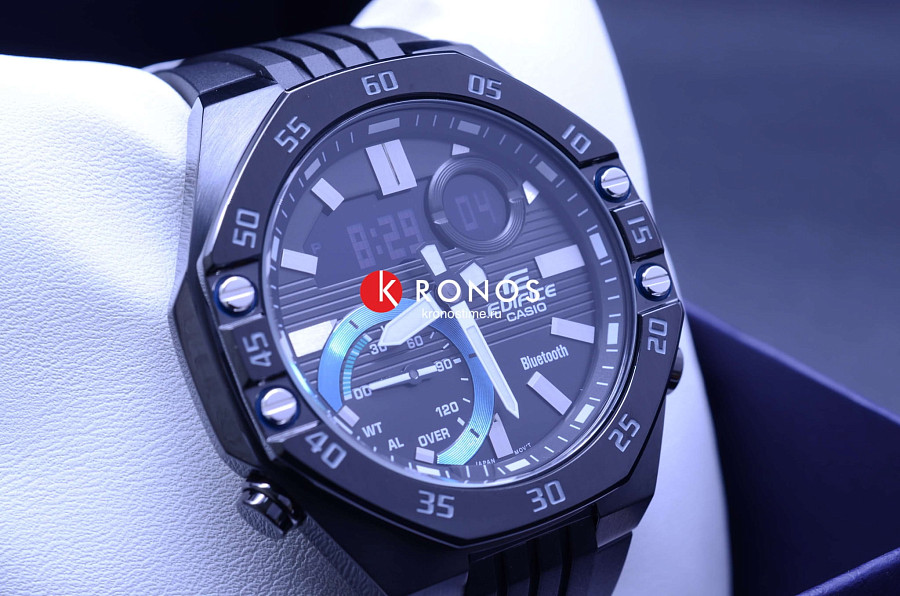 Часы Casio Edifice ECB-10PB-1ADF (ECB-10PB-1AEF) — полимер, мужские