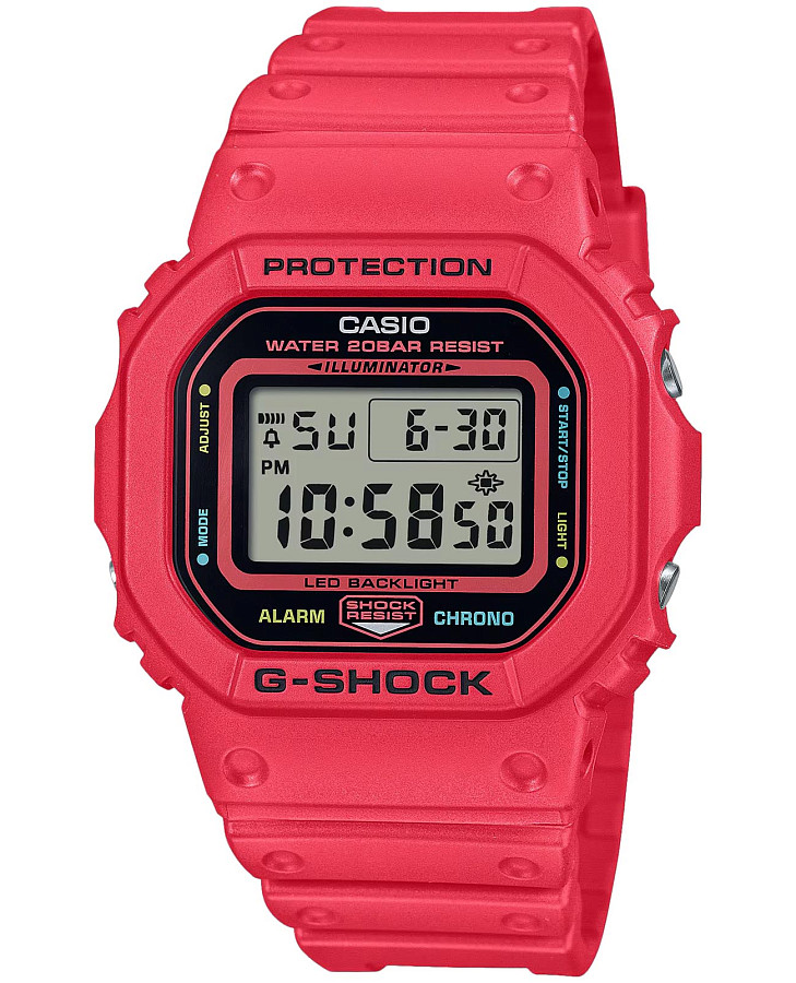 Часы Casio G-Shock DW-5600EP-4 — мужские, серый