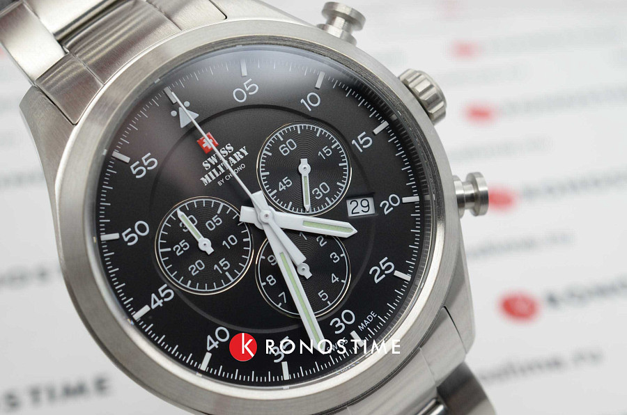 Часы Swiss Military by Chrono SM34076.01 — металл сталь, нержавеющая сталь