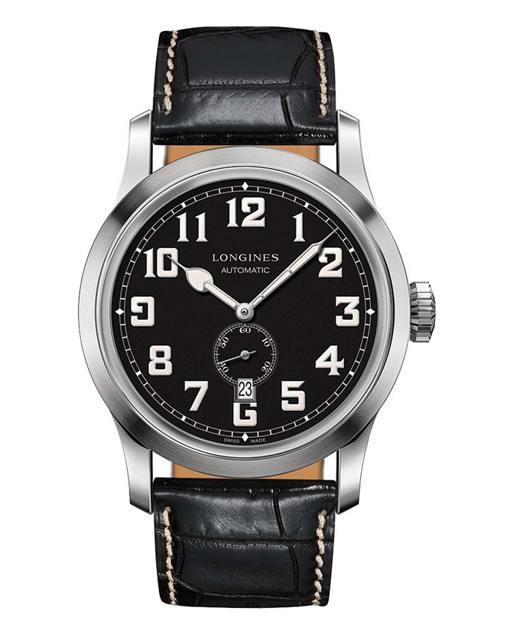 Часы Longines Heritage L2.811.4.53.0 — мужские, черный