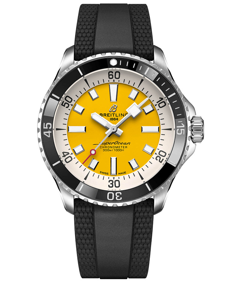 Часы Breitling Superocean Automatic 42 A17375211I1S1 — мужские, желтый