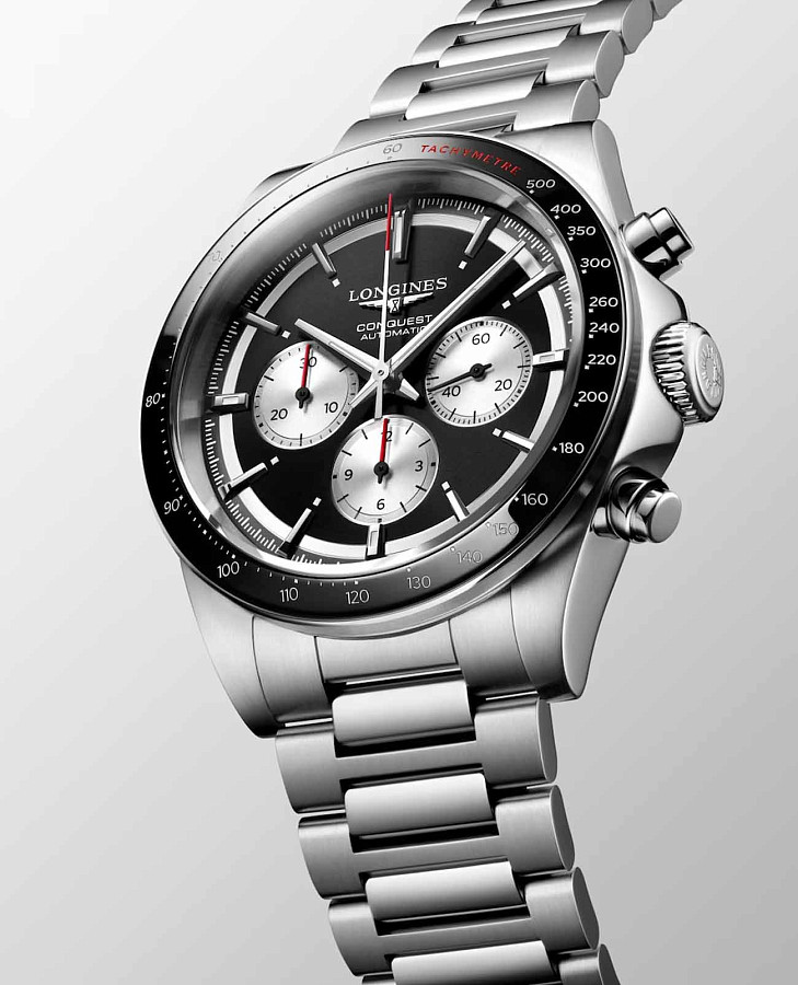 Часы Longines Conquest L3.835.4.52.6 — керамика металл сталь, Швейцария
