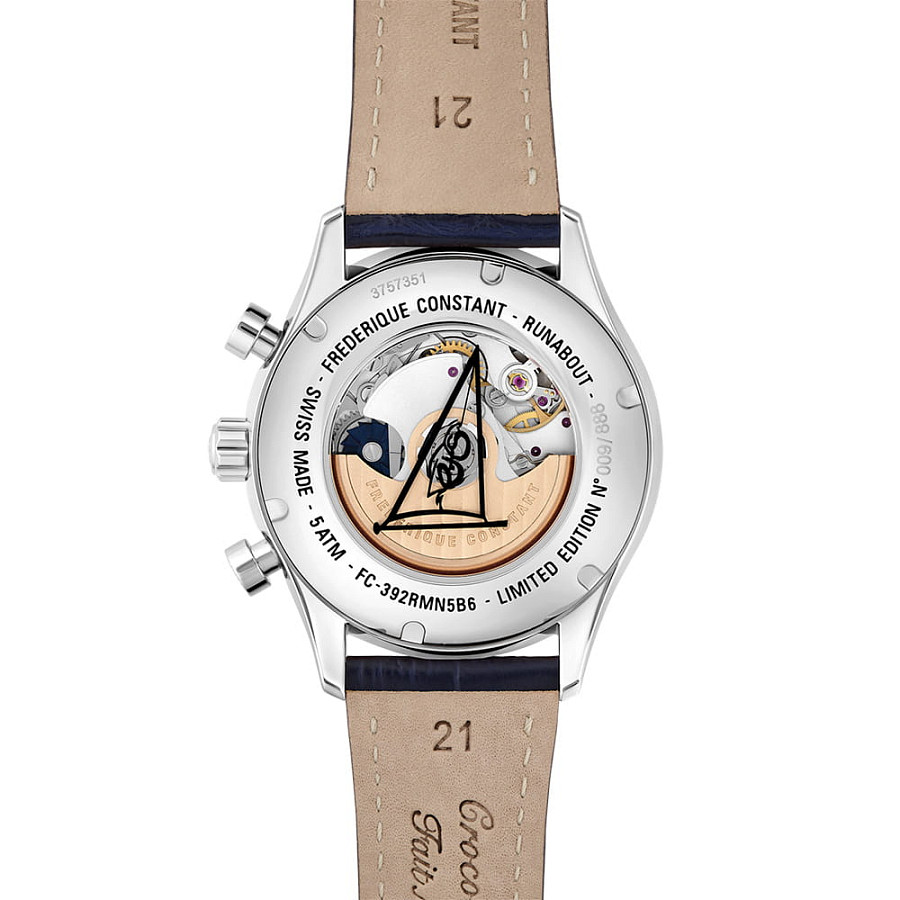 Часы Frederique Constant Runabout Chronograph Automatic FC-392RMN5B6 — сталь металл, Швейцария