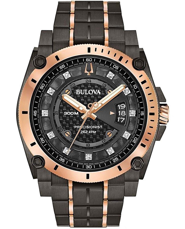 Часы Bulova Precisionist 98D149 — мужские, черный