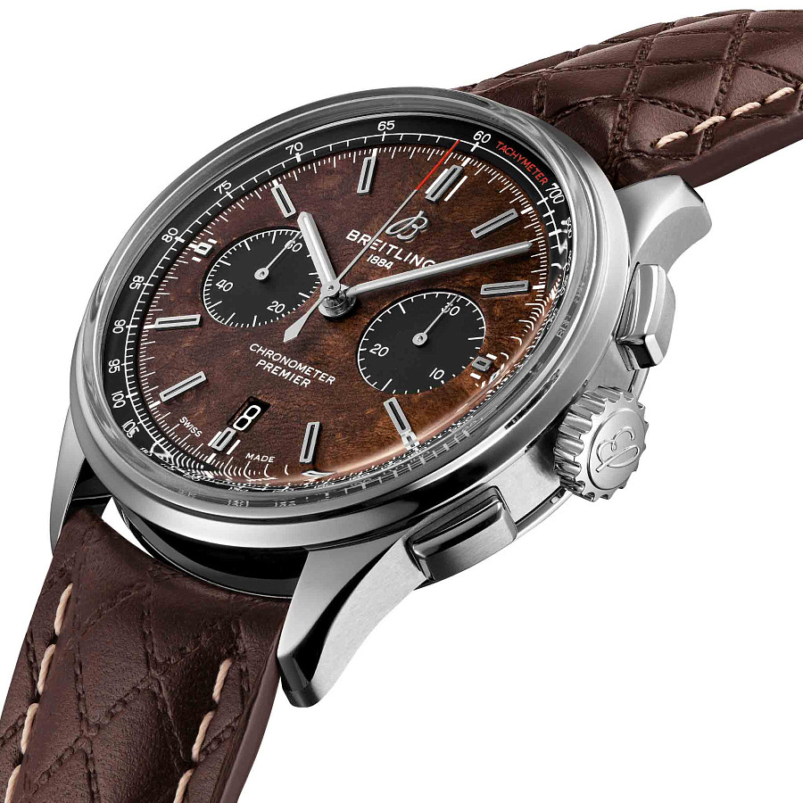 Часы Breitling Premier B01 Chronograph 42 Bentley Centenary Limited Edition AB01181A1Q1X1 — механические, сталь металл