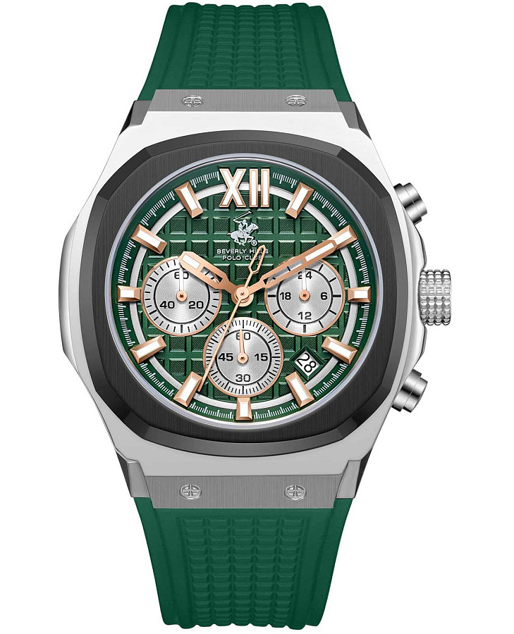 Часы Beverly Hills Polo Club BP3785X.067 — мужские, зеленый