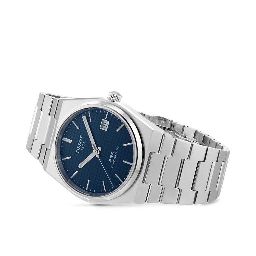 Часы Tissot PRX Ocean Blue Powermatic 80 T137.407.11.041.00 — синий, сталь металл