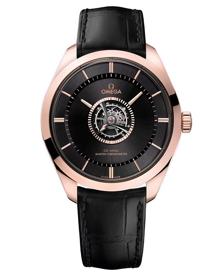 Часы Omega De Ville Tourbillon 529.53.43.22.01.001 — мужские, черный