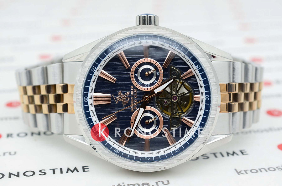 Часы Beverly Hills Polo Club Quartz BP3632X.590 — кварцевые, металл сталь