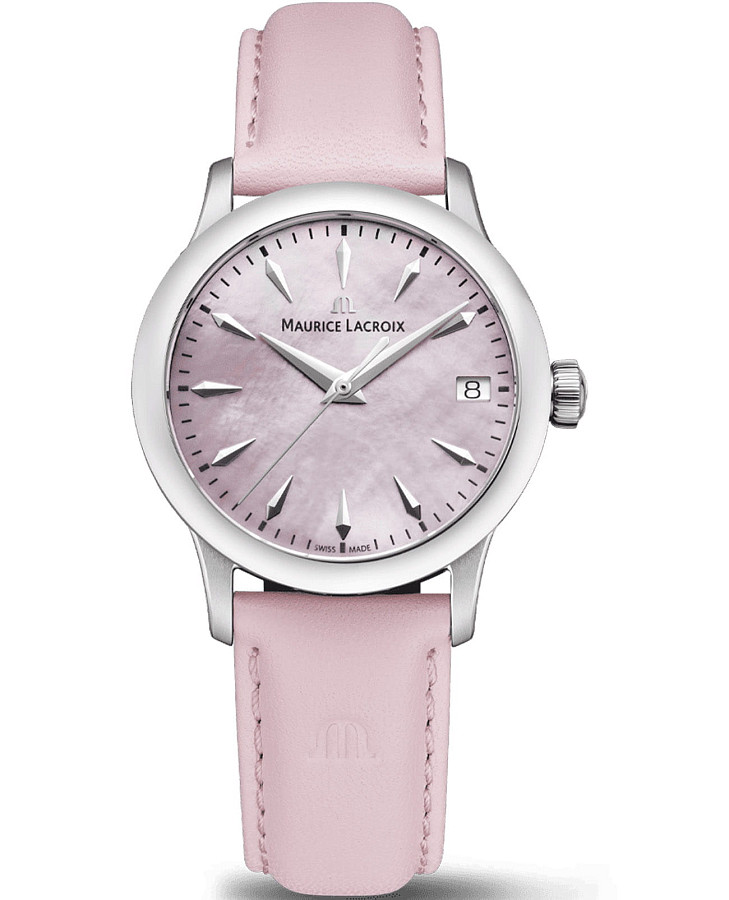 Часы Maurice Lacroix 1975 Quartz 33mm 751006-SS001-560-6 — женские, розовый