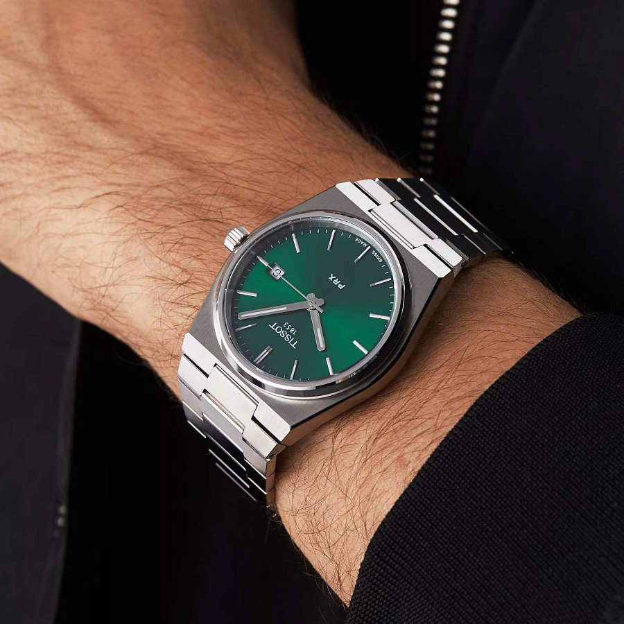 Часы Tissot PRX T137.410.11.091.00 — серебристый, металл сталь