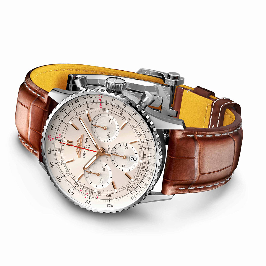 Часы Breitling Navitimer B01 Chronograph 41 AB0139211G1P1 — кожаный, мужские