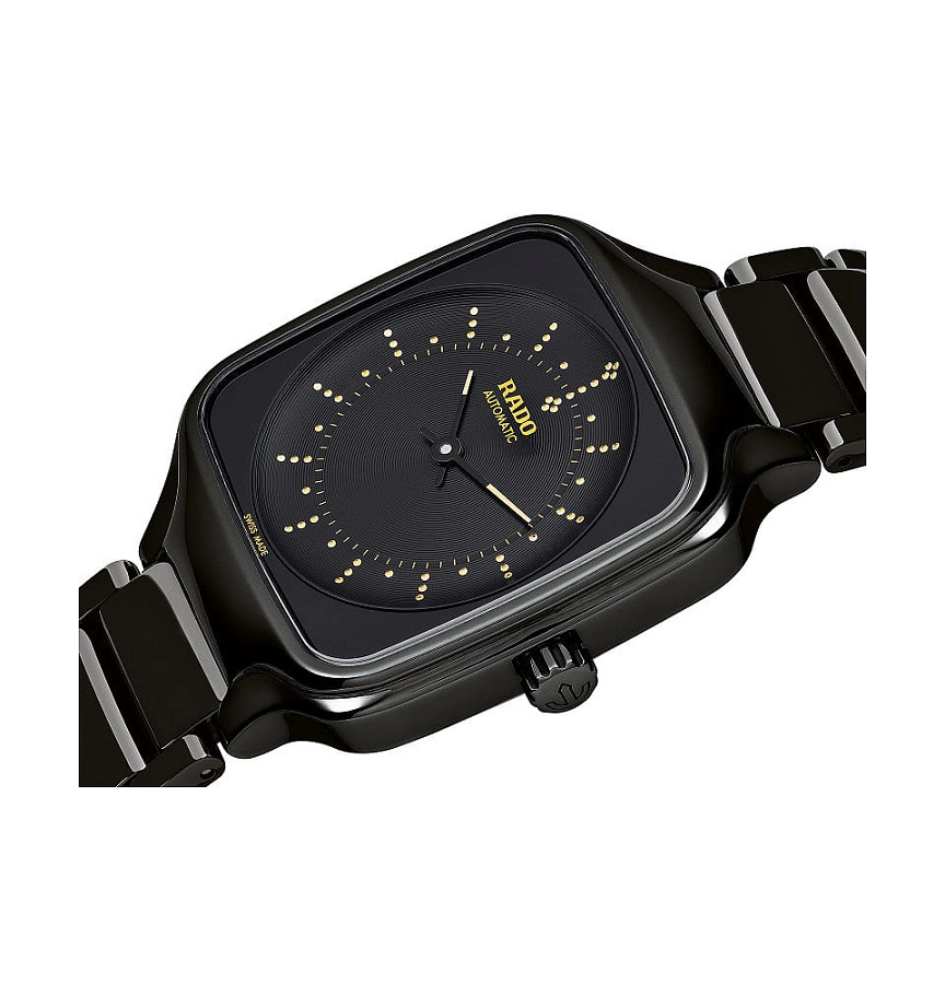 Часы Rado True Square True Heart R27078152 — мужские, титан + высокотехнологичная плазменная керамика