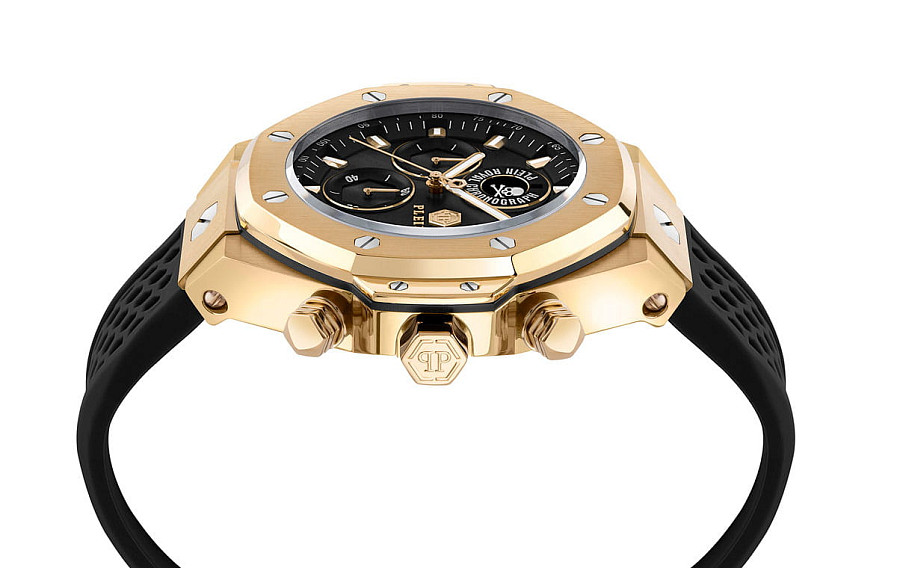 Часы Philipp Plein Plein Chrono Royal PWLFA0325 — кварцевые, сталь металл