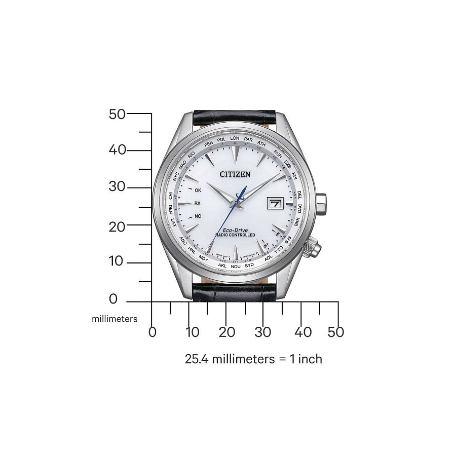Часы Citizen Eco-Drive CB0270-10A — белый, сталь металл