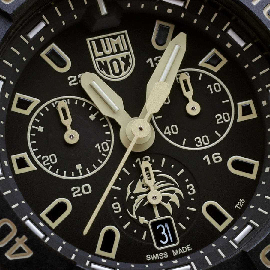 Часы Luminox Navy SEAL Foundation Chronograph XS.3590.NSF.SET — мужские, резина