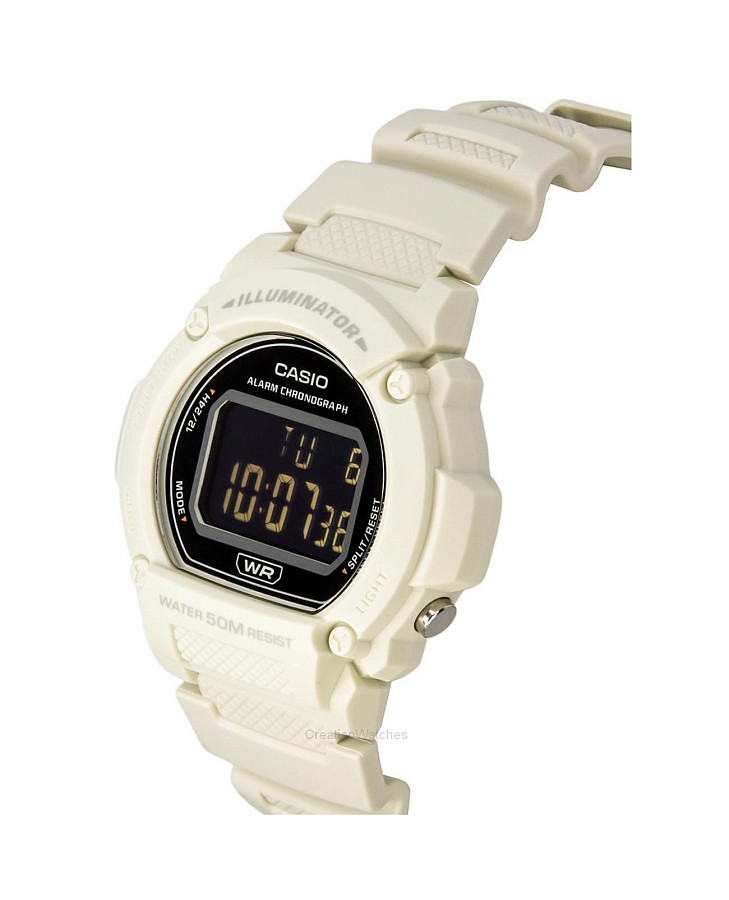 Часы Casio Collection W-219HC-8B — пластик, мужские