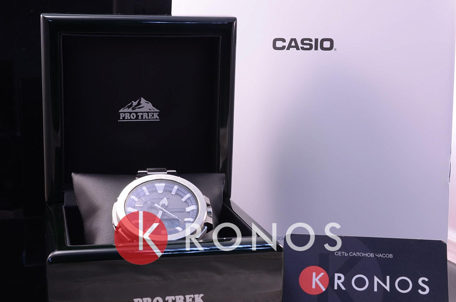 Часы Casio Pro Trek PRX-8000GT-7PR — синий, кварцевые
