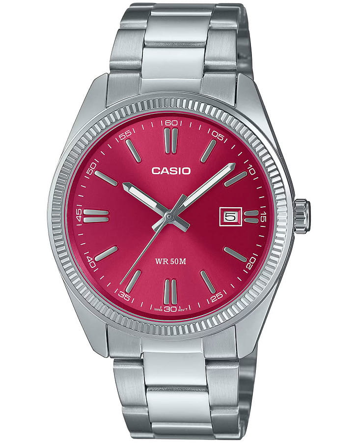 Часы Casio MTP-1302PD-4A — мужские, красный