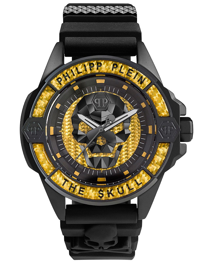Часы Philipp Plein The Skull Carbon Fiber PWAAA1922 — мужские, черный