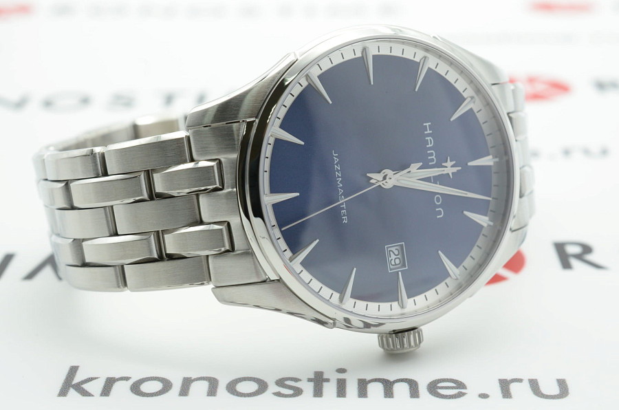 Часы Hamilton Jazzmaster Gent Quartz H32451141 — мужские, нержавеющая сталь
