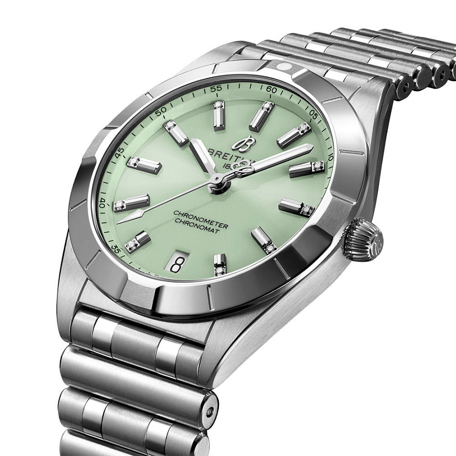 Часы Breitling Chronomat 32 A77310101L1A1 — кварцевые, сталь металл