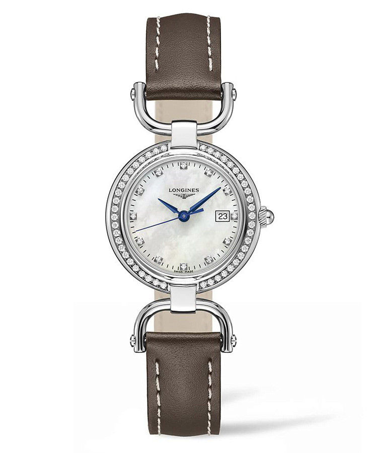 Часы Longines Equestrian Collection L6.131.0.87.2 — женские, перламутровый