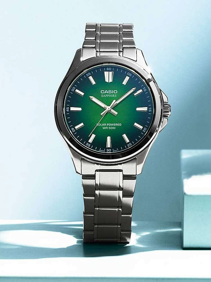 Часы Casio Collection MTS-RS100D-3A — кварцевые, сталь металл