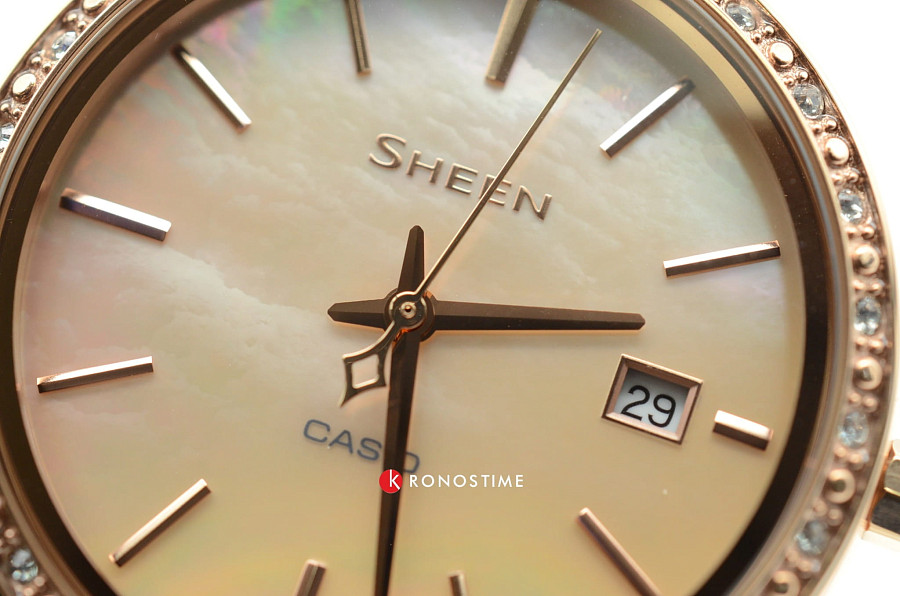 Часы Casio Sheen SHE-4052PG-4AUEF — металл сталь, Япония
