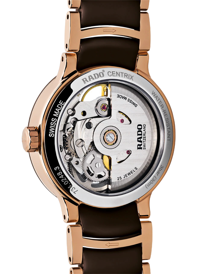 Часы Rado Centrix Automatic Diamonds Open Heart R30248712 — сталь металл, Швейцария