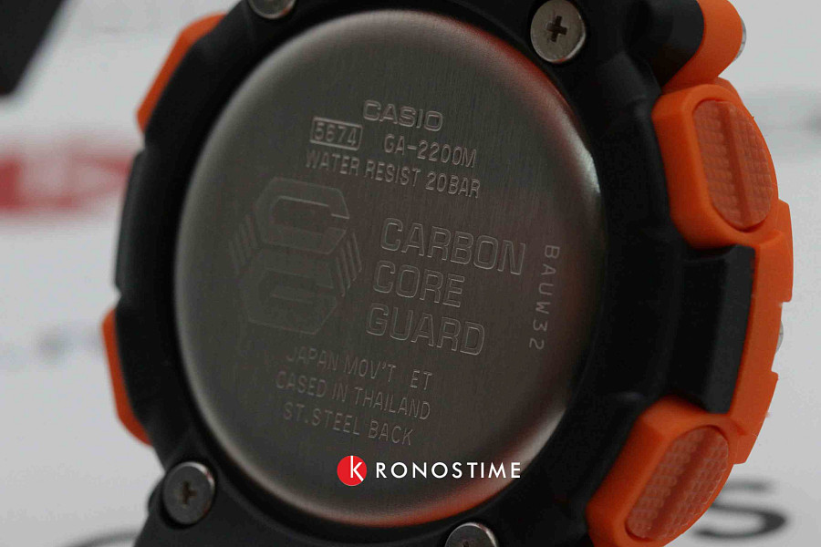 Часы Casio G-Shock GA-2200M-4ADR (GA-2200M-4A) — оранжевый, карбон пластик
