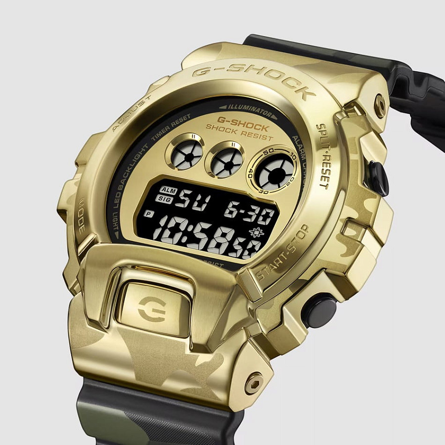 Часы Casio G-Shock GM-6900CMG-3 — кварцевые, пластик металл сталь