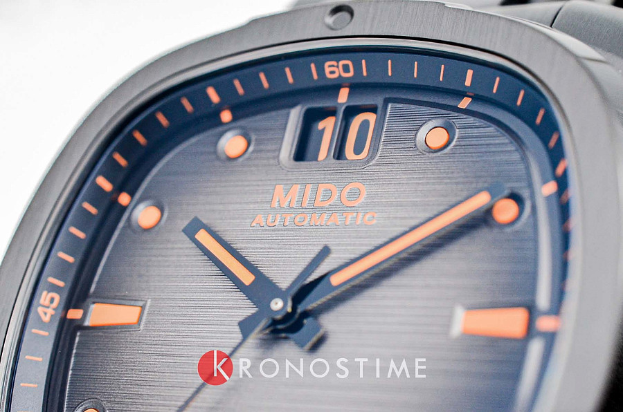 Часы Mido Multifort TV Big Date M049.526.33.081.00 — мужские, нержавеющая сталь с pvd-покрытием