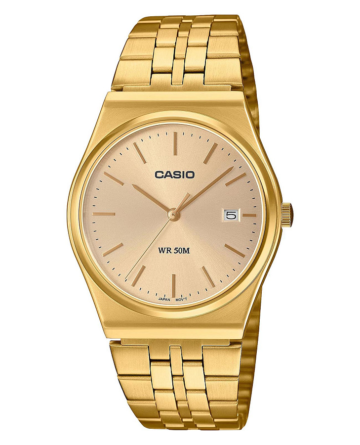 Часы Casio Collection MTP-B145G-9AVDF (MTP-B145G-9A) — мужские, шампань