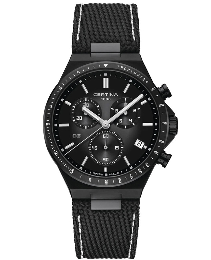 Часы Certina DS-7 Chronograph C043.417.38.081.00 — мужские, черный