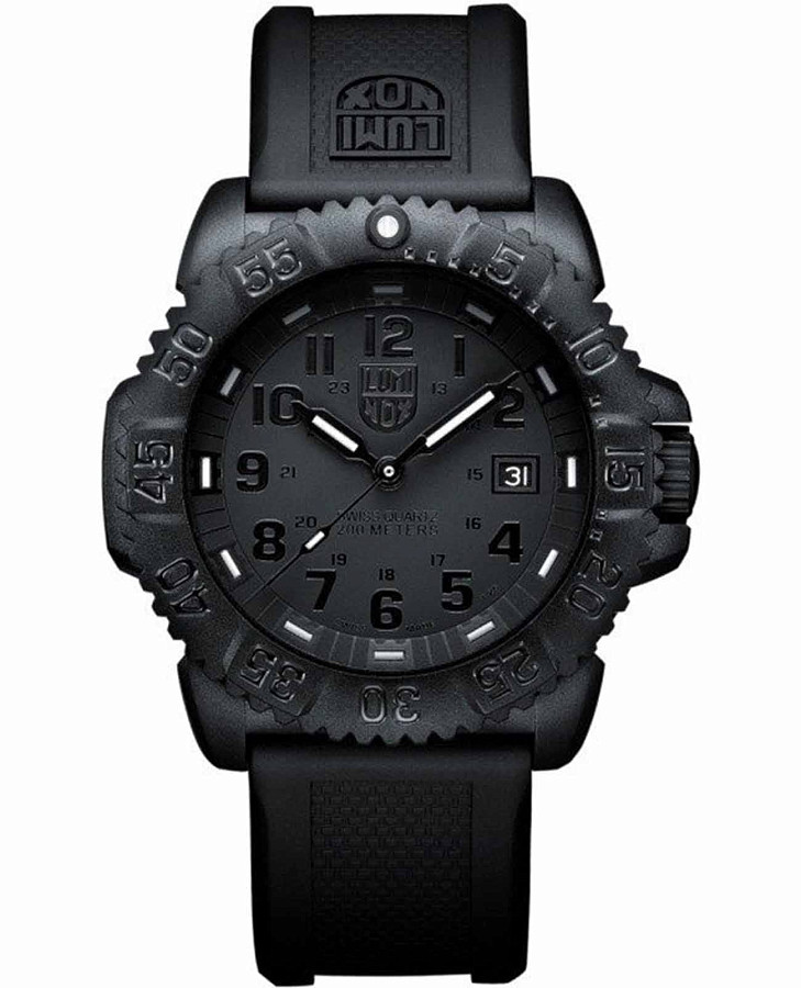 Часы Luminox Evo Seal Blackout XS.3051.BO — мужские, черный
