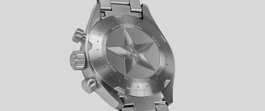 Часы Aviator Airacobra P45 Chrono V.2.25.0.170.5 — сталь металл, Швейцария