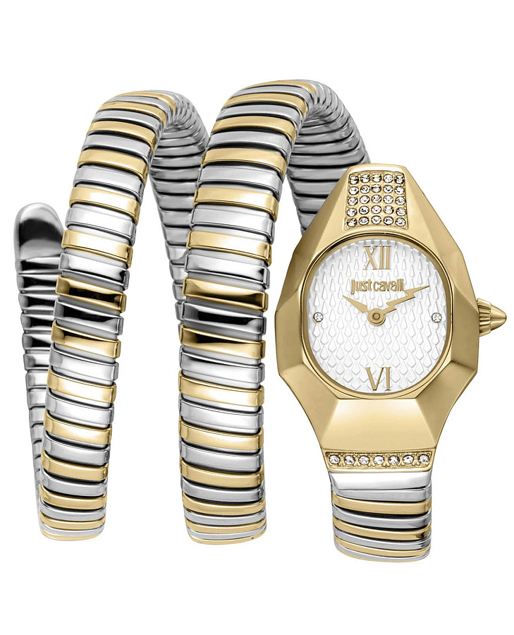 Часы Just Cavalli Signature Snake Lunara JC1L397M0065 — женские, серебристый