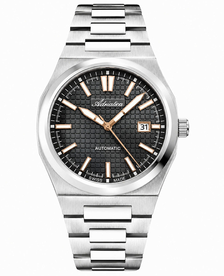 Часы Adriatica A8326.S1R6A — мужские, черный