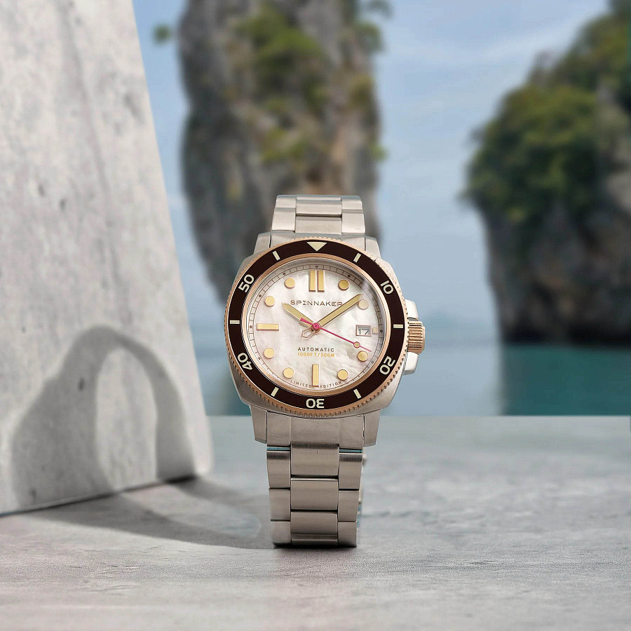 Часы Spinnaker Hull Pearl Diver Automatic Limited Edition SP-5106-55 — механические, сталь металл