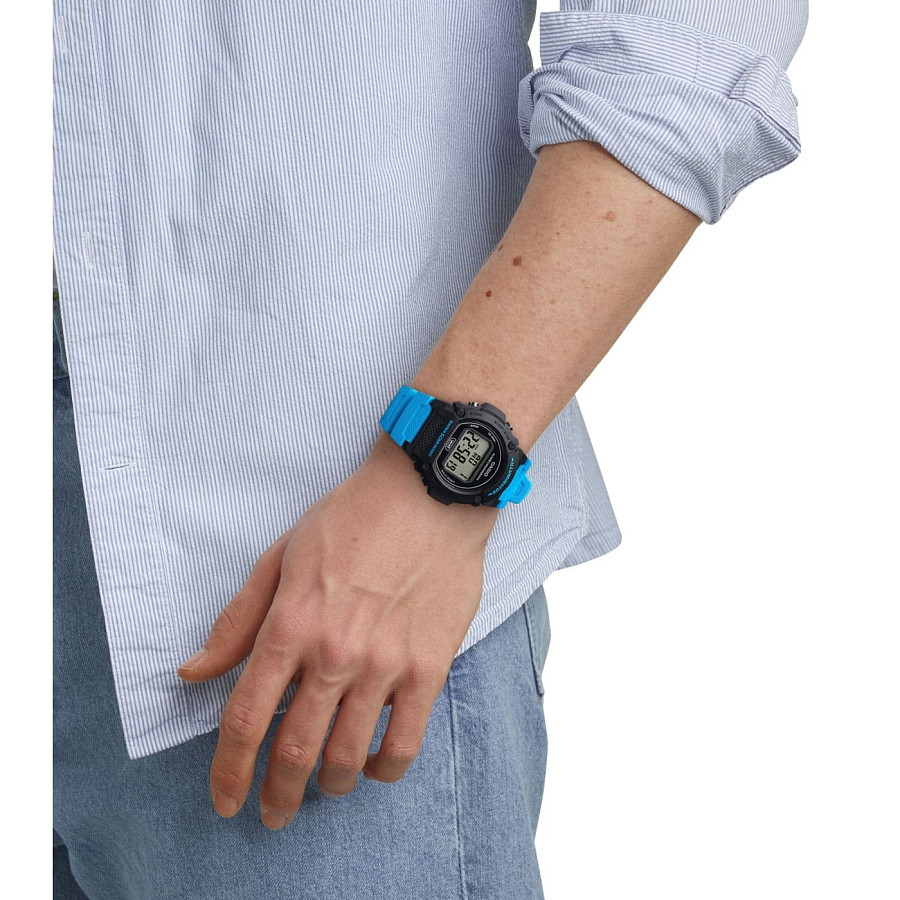 Часы Casio Collection W-219H-2A2VEF — кварцевые, пластик