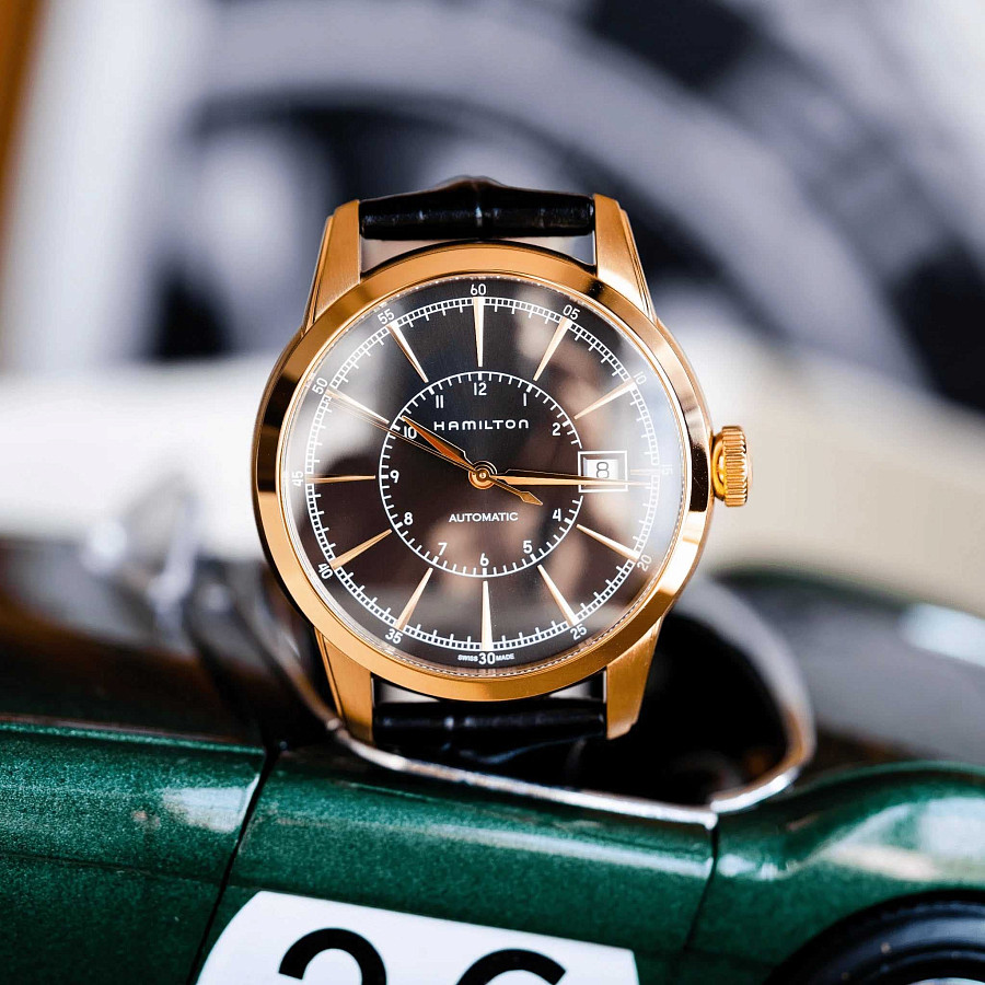 Часы Hamilton American Classic Railroad Auto H40505731 — черный, сталь металл