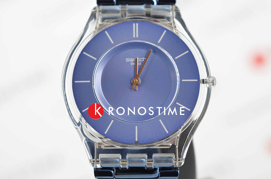 Часы Swatch Skin Classic Biosourced SS08K120M — нержавеющая сталь с pvd-покрытием, мужские