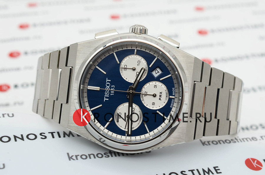 Часы Tissot PRX Automatic Chronograph T137.427.11.041.00 — мужские, серебристый
