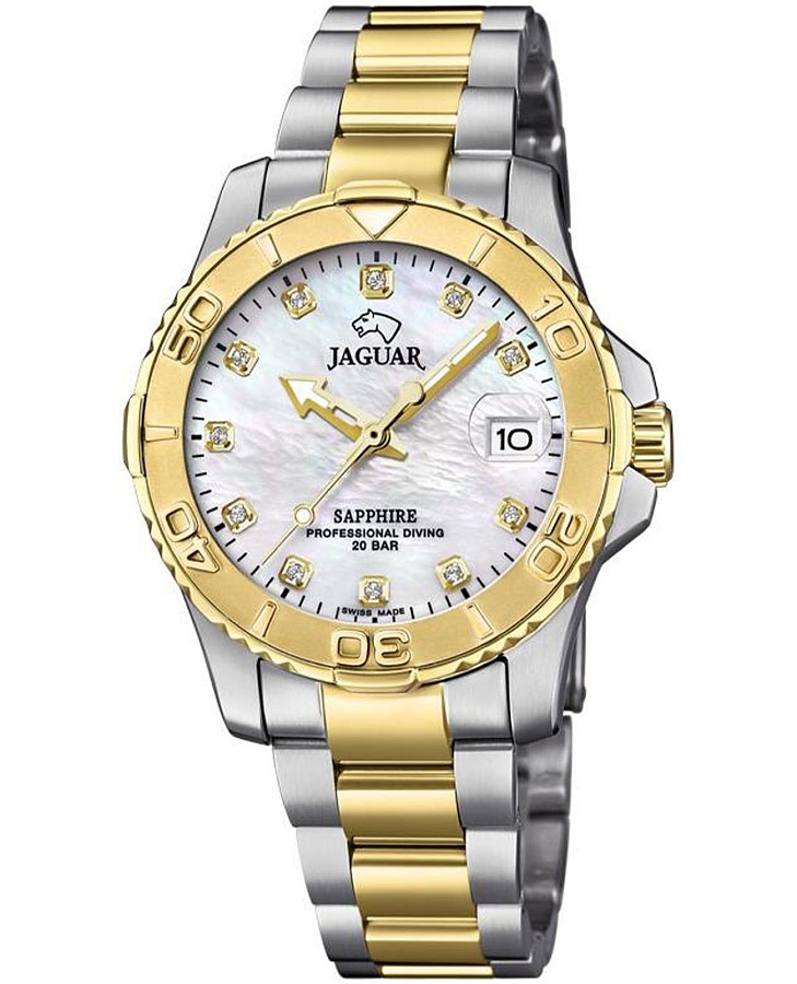 Часы Jaguar Couple Diver J896/3 — женские, перламутровый