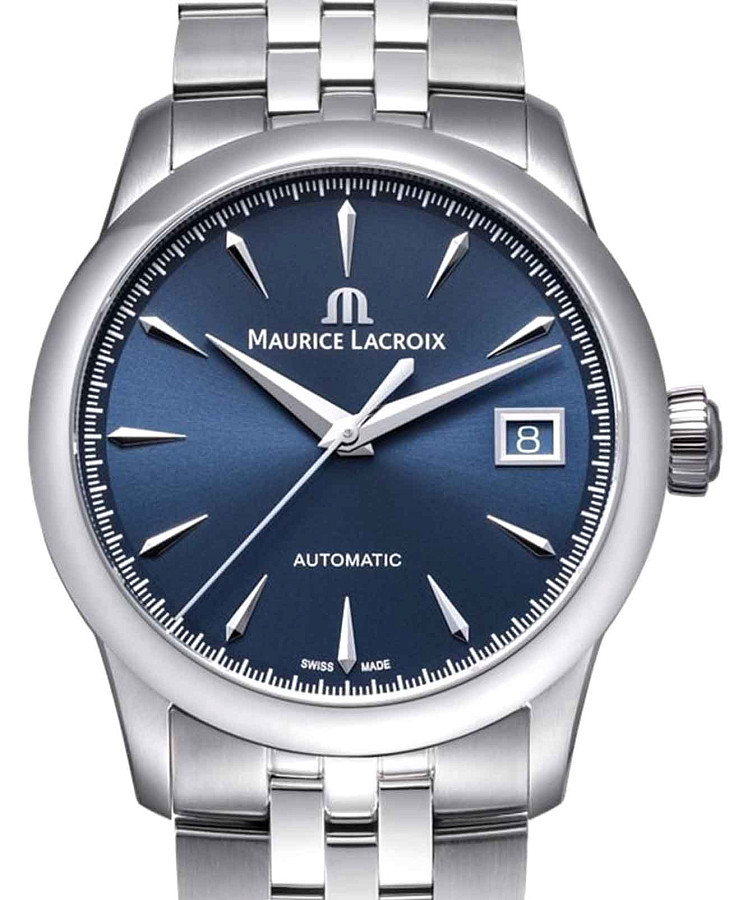 Часы Maurice Lacroix 1975 756007-SS002-430-1 — синий, сталь металл