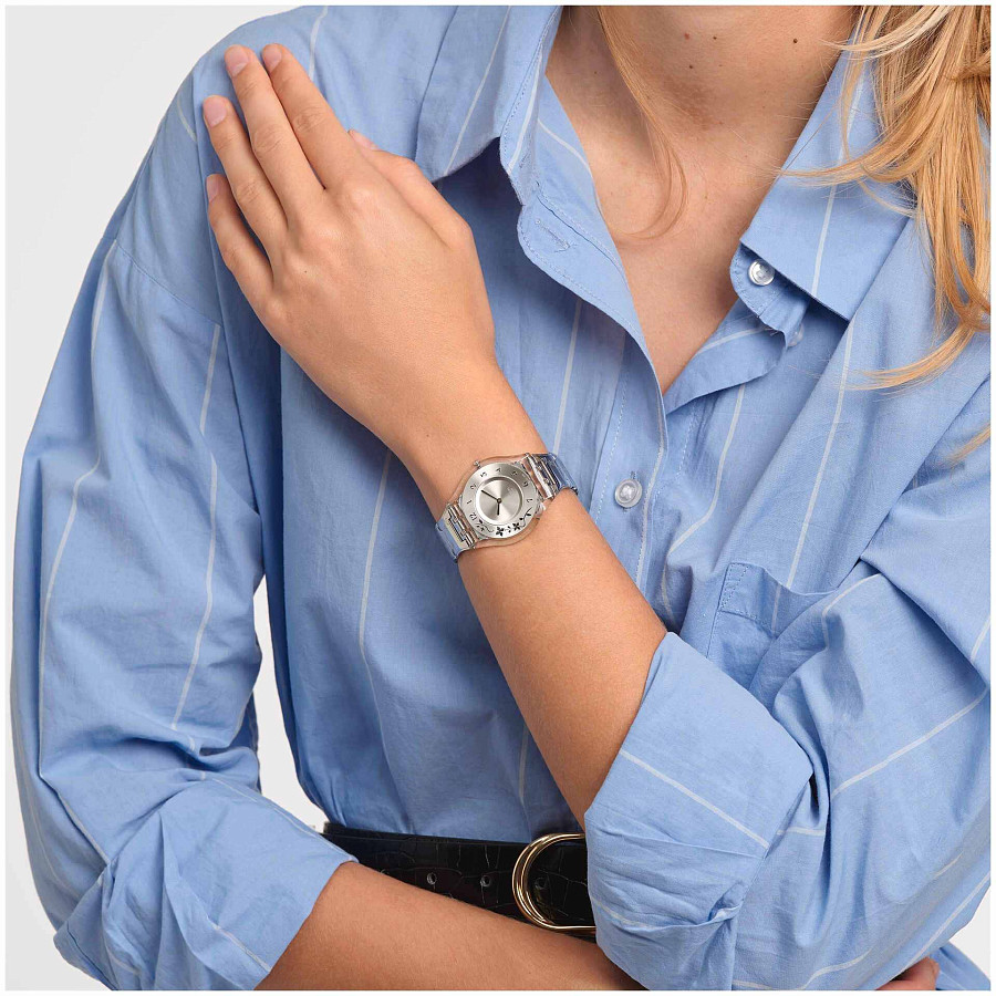 Часы Swatch Skin Classic Biosourced SS08K100G — кварцевые, Швейцария, женские