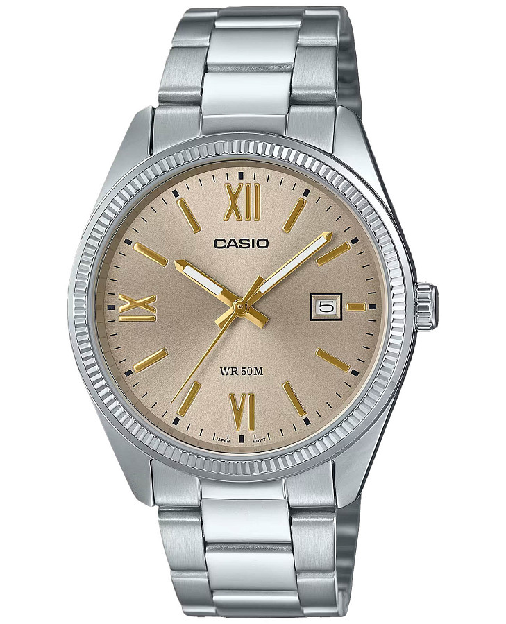 Часы Casio MTP-1302DD-9A — мужские, золотой