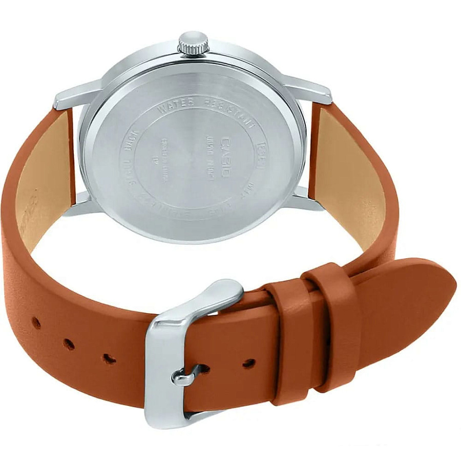 Часы Casio Collection MTP-E145L-5B1 — кожаный, мужские
